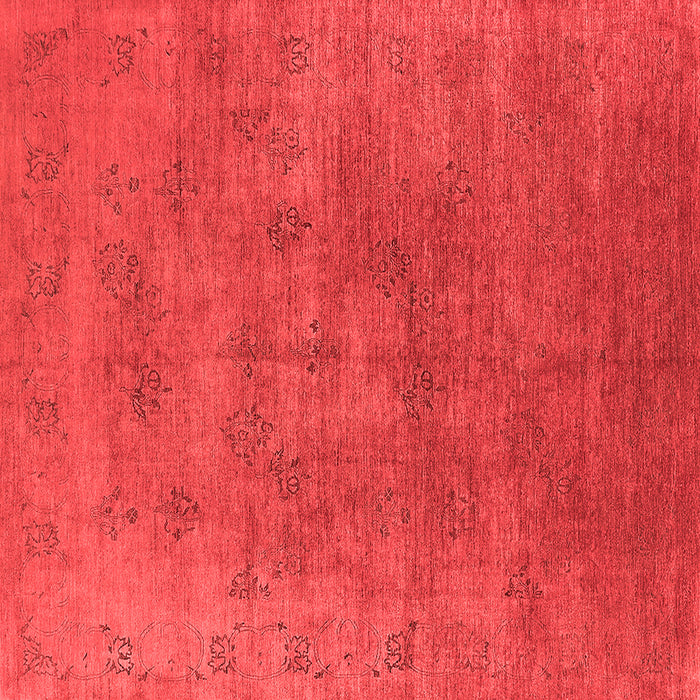 Machine Washable Oriental Red Industrial Rug, wshurb2677red