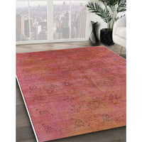 Mid-Century Modern Red Oriental Rug, urb2677