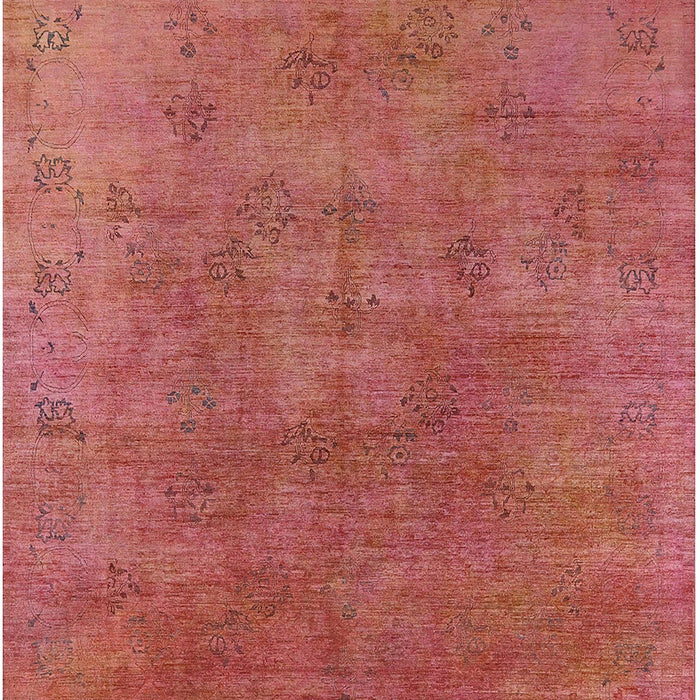 Machine Washable Industrial Modern Fire Red Rug, wshurb2677