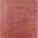 Square Mid-Century Modern Red Oriental Rug, urb2677