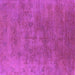 Square Machine Washable Oriental Purple Industrial Area Rugs, wshurb2677pur