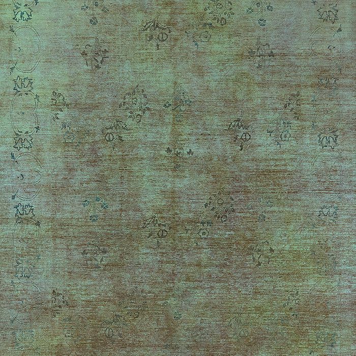 Oriental Turquoise Industrial Rug, urb2677turq