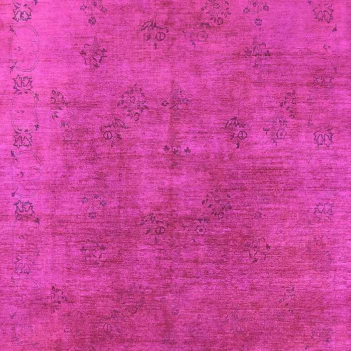 Machine Washable Oriental Pink Industrial Rug, wshurb2677pnk