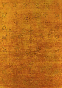 Oriental Yellow Industrial Rug, urb2677yw