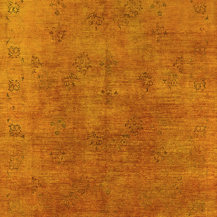 Oriental Yellow Industrial Rug, urb2677yw