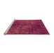 Sideview of Machine Washable Oriental Orange Industrial Area Rugs, wshurb2678org