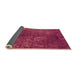 Sideview of Oriental Orange Industrial Rug, urb2678org