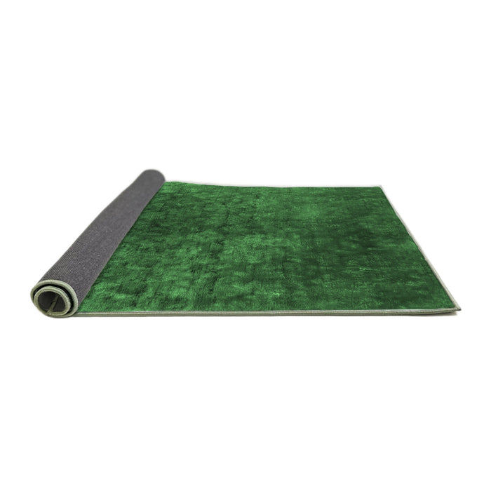 Sideview of Oriental Emerald Green Industrial Rug, urb2678emgrn