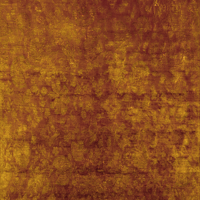 Machine Washable Oriental Yellow Industrial Rug, wshurb2678yw