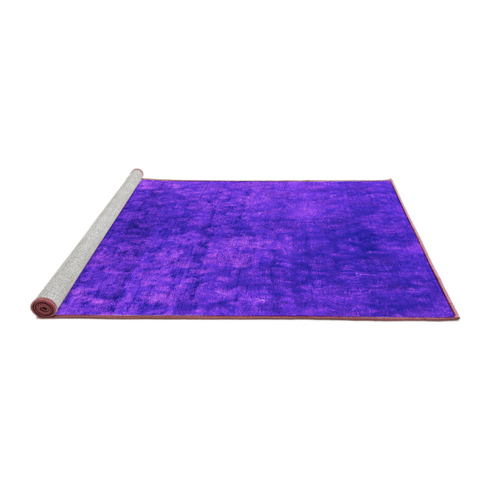 Sideview of Machine Washable Oriental Pink Industrial Rug, wshurb2678pnk