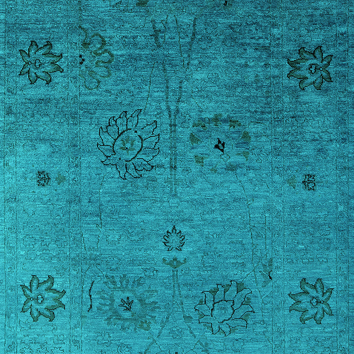 Oriental Turquoise Industrial Rug, urb2679turq