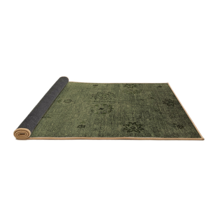 Sideview of Oriental Brown Industrial Rug, urb2679brn