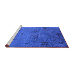 Sideview of Machine Washable Oriental Purple Industrial Area Rugs, wshurb2679pur