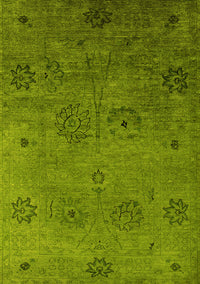 Oriental Yellow Industrial Rug, urb2679yw