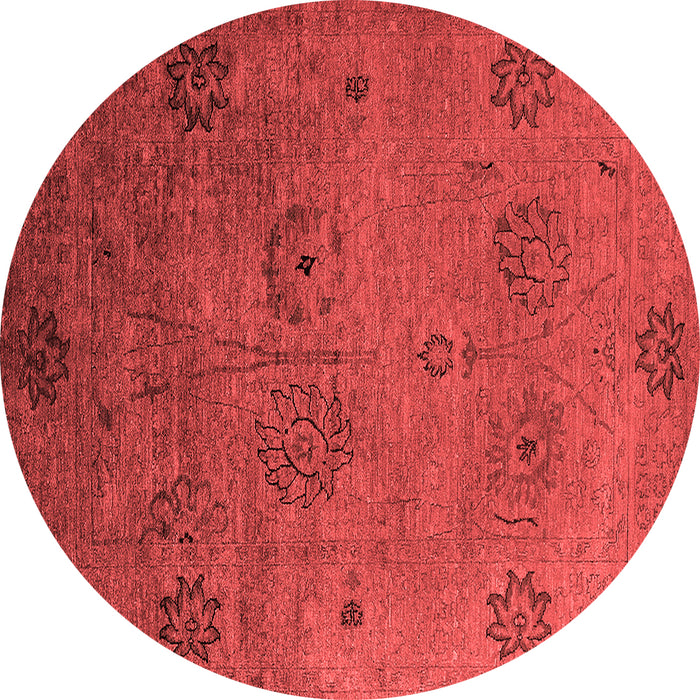 Machine Washable Oriental Red Industrial Rug, wshurb2679red
