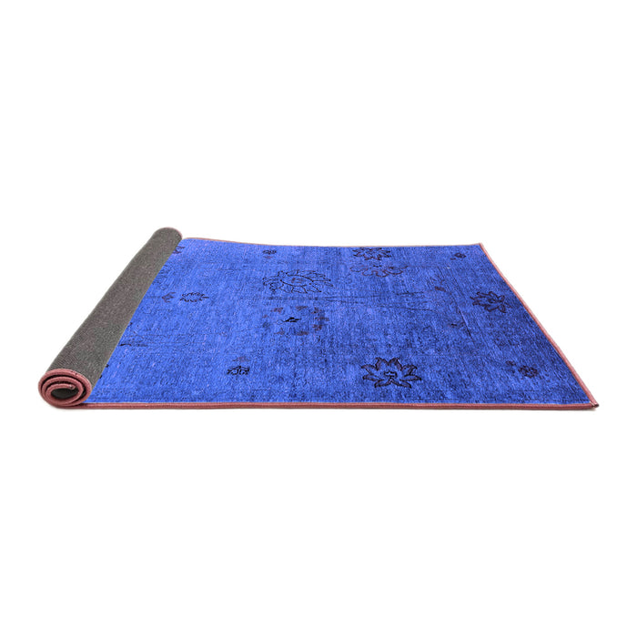 Sideview of Oriental Purple Industrial Rug, urb2679pur
