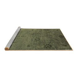 Sideview of Machine Washable Oriental Brown Industrial Rug, wshurb2679brn