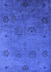 Oriental Blue Industrial Rug, urb2679blu