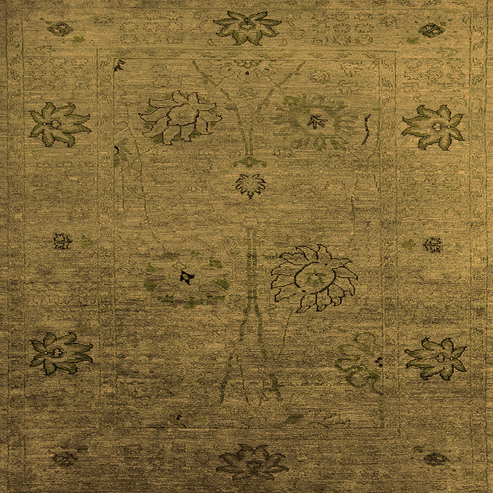 Square Oriental Orange Industrial Rug, urb2679org