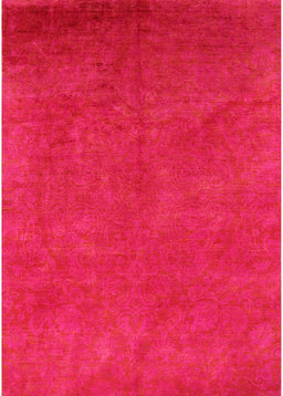 Mid-Century Modern Red Oriental Rug, urb2680