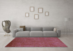 Machine Washable Oriental Light Blue Industrial Rug in a Living Room, wshurb2680lblu