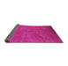 Sideview of Oriental Purple Industrial Rug, urb2680pur