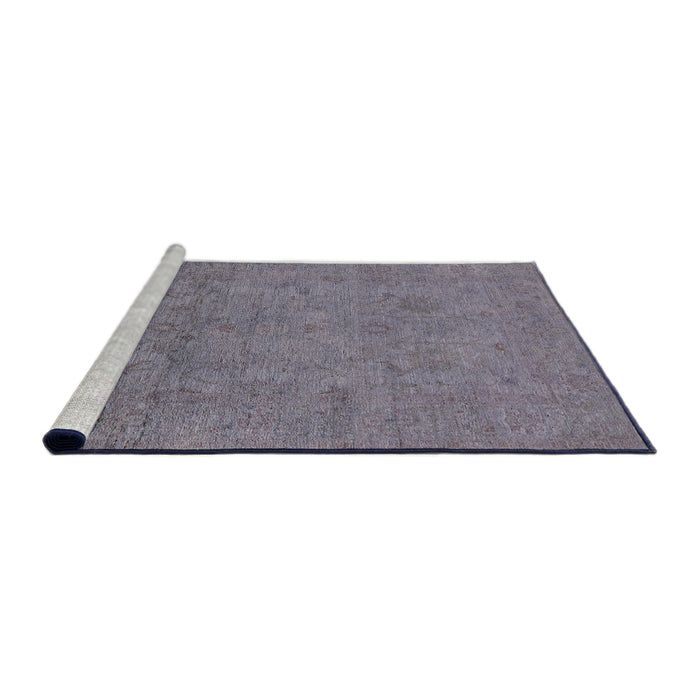 Sideview of Machine Washable Industrial Modern Viola Purple Rug, wshurb2681