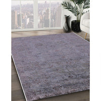 Mid-Century Modern Purple Oriental Rug, urb2681