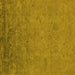 Square Oriental Yellow Industrial Rug, urb2681yw