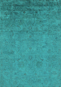 Oriental Turquoise Industrial Rug, urb2681turq