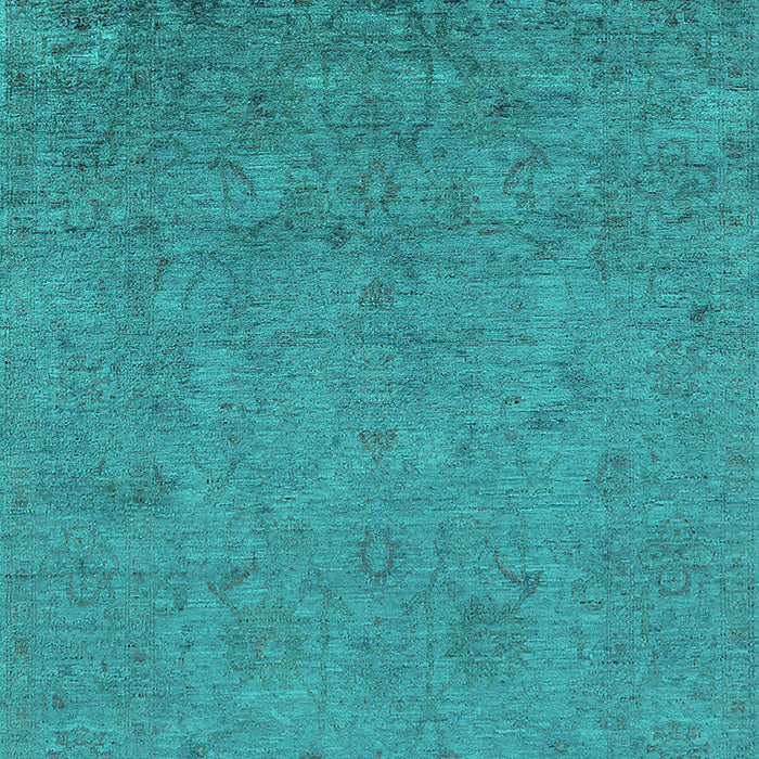 Oriental Turquoise Industrial Rug, urb2681turq