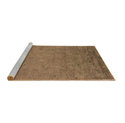 Sideview of Machine Washable Oriental Brown Industrial Rug, wshurb2681brn
