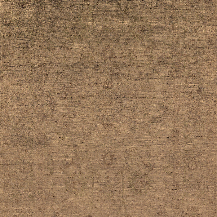 Machine Washable Oriental Brown Industrial Rug, wshurb2681brn