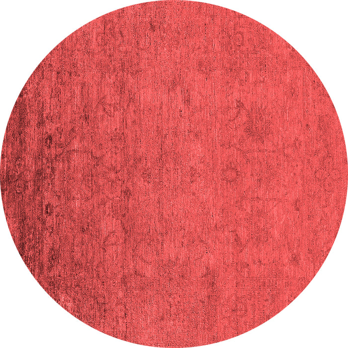 Machine Washable Oriental Red Industrial Rug, wshurb2681red