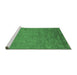 Sideview of Machine Washable Oriental Emerald Green Industrial Area Rugs, wshurb2681emgrn