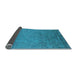 Sideview of Oriental Light Blue Industrial Rug, urb2681lblu