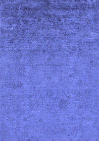 Oriental Blue Industrial Rug, urb2681blu