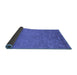 Sideview of Oriental Blue Industrial Rug, urb2681blu