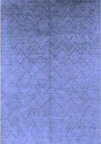 Oriental Blue Industrial Rug, urb2682blu