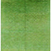 Square Mid-Century Modern Green Oriental Rug, urb2682