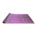 Sideview of Oriental Purple Industrial Rug, urb2682pur