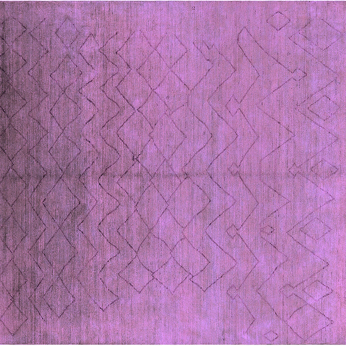 Square Oriental Purple Industrial Rug, urb2682pur