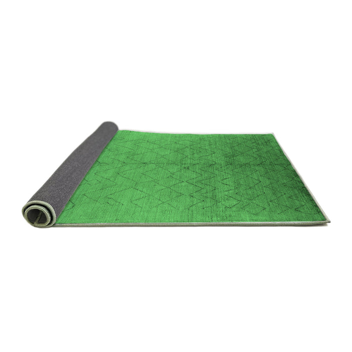 Sideview of Oriental Emerald Green Industrial Rug, urb2682emgrn