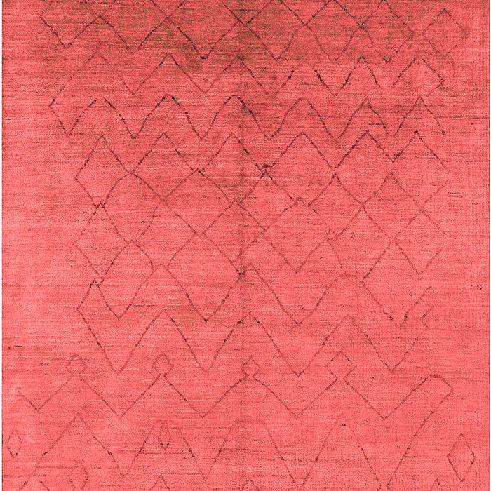 Machine Washable Oriental Red Industrial Rug, wshurb2682red