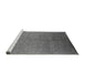 Sideview of Machine Washable Oriental Gray Industrial Rug, wshurb2682gry