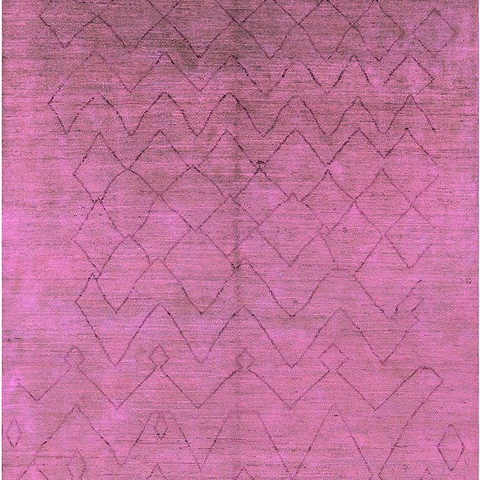 Machine Washable Oriental Pink Industrial Rug, wshurb2682pnk
