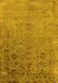 Oriental Yellow Industrial Rug, urb2683yw