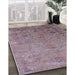 Machine Washable Industrial Modern Mauve Taupe Purple Rug in a Family Room, wshurb2683