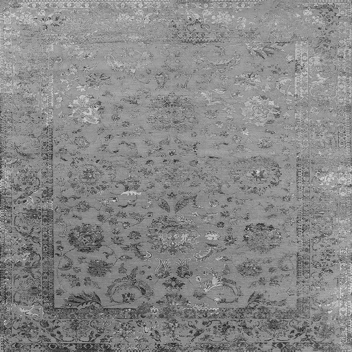 Square Oriental Gray Industrial Rug, urb2683gry