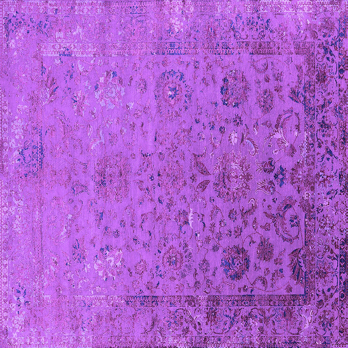 Square Oriental Purple Industrial Rug, urb2683pur